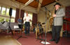 band plays...